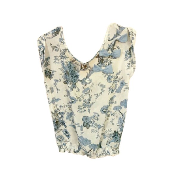 Tops - *⃣CLEARANCE *⃣ Fashion Sheer Top Blue white